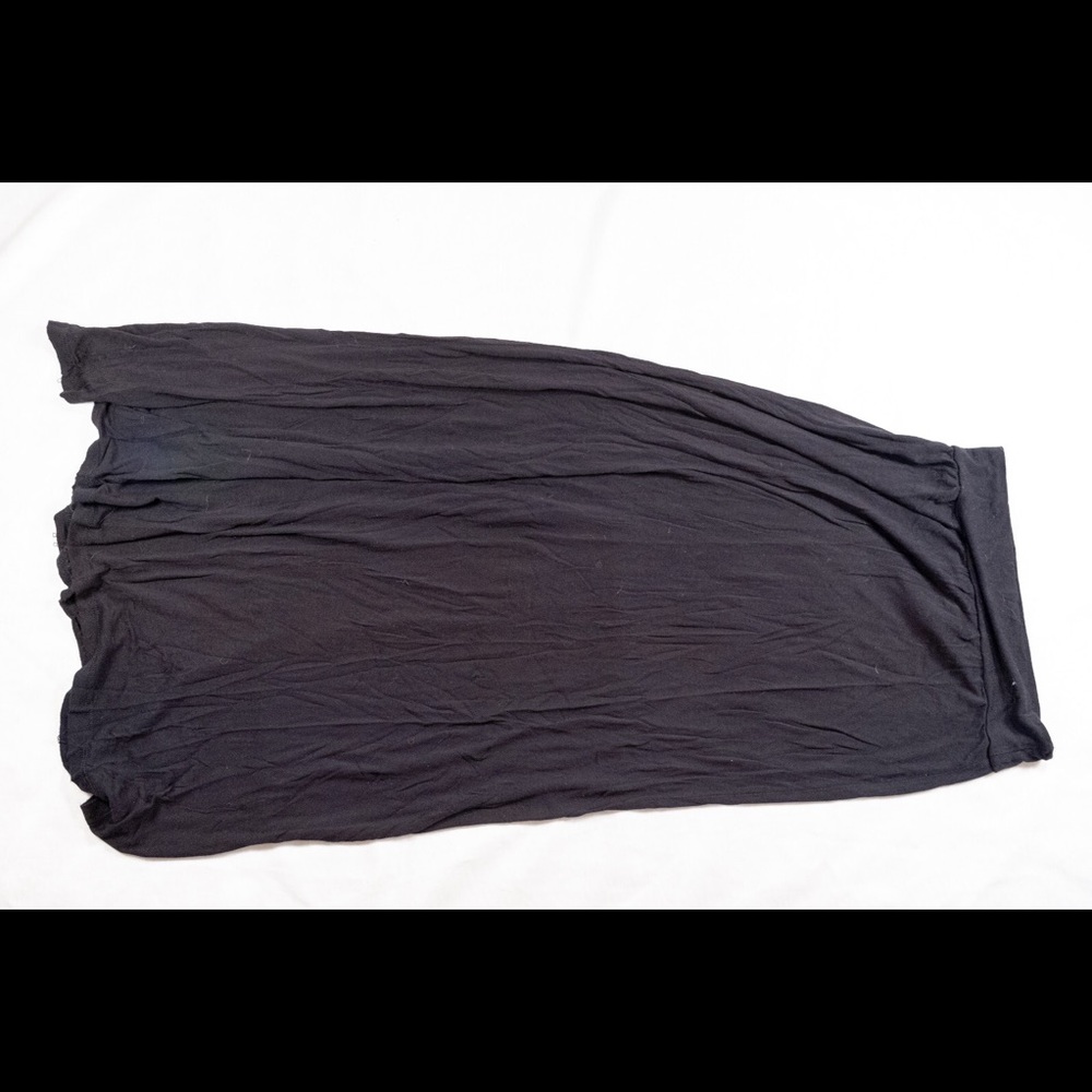 Black maxi skirt